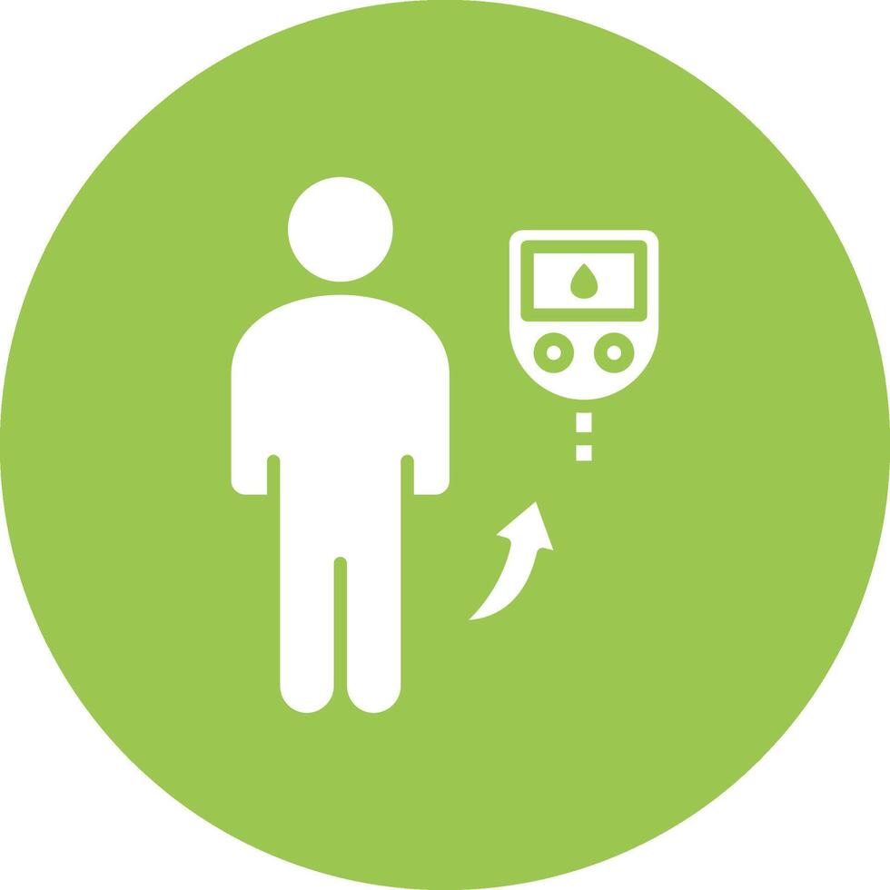 Diabetes Sleek Graphic Mark vector