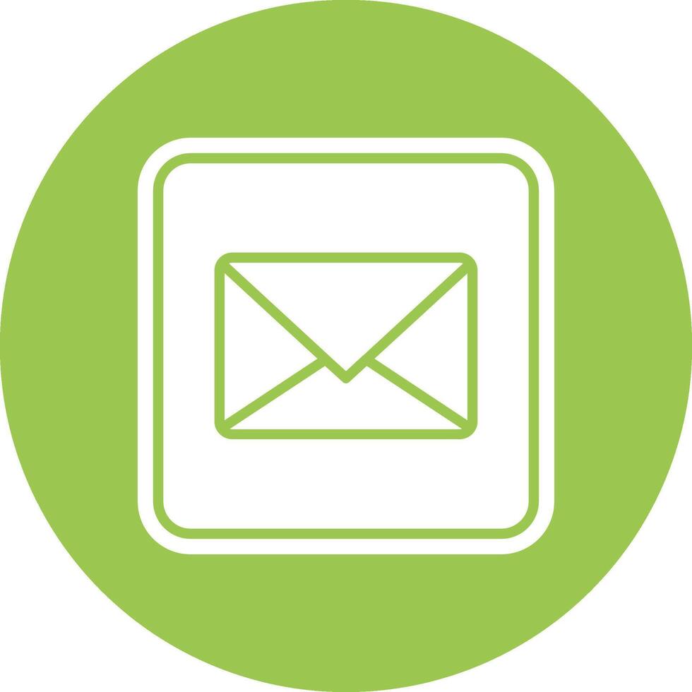 Mail Handcrafted Digital Icon vector