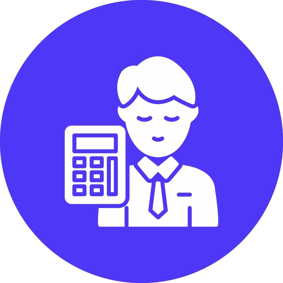 Accountant Stylish App Element vector