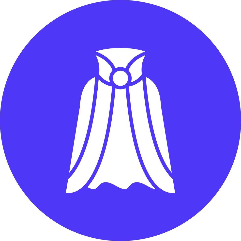 Cape Smooth Gradient Icon vector