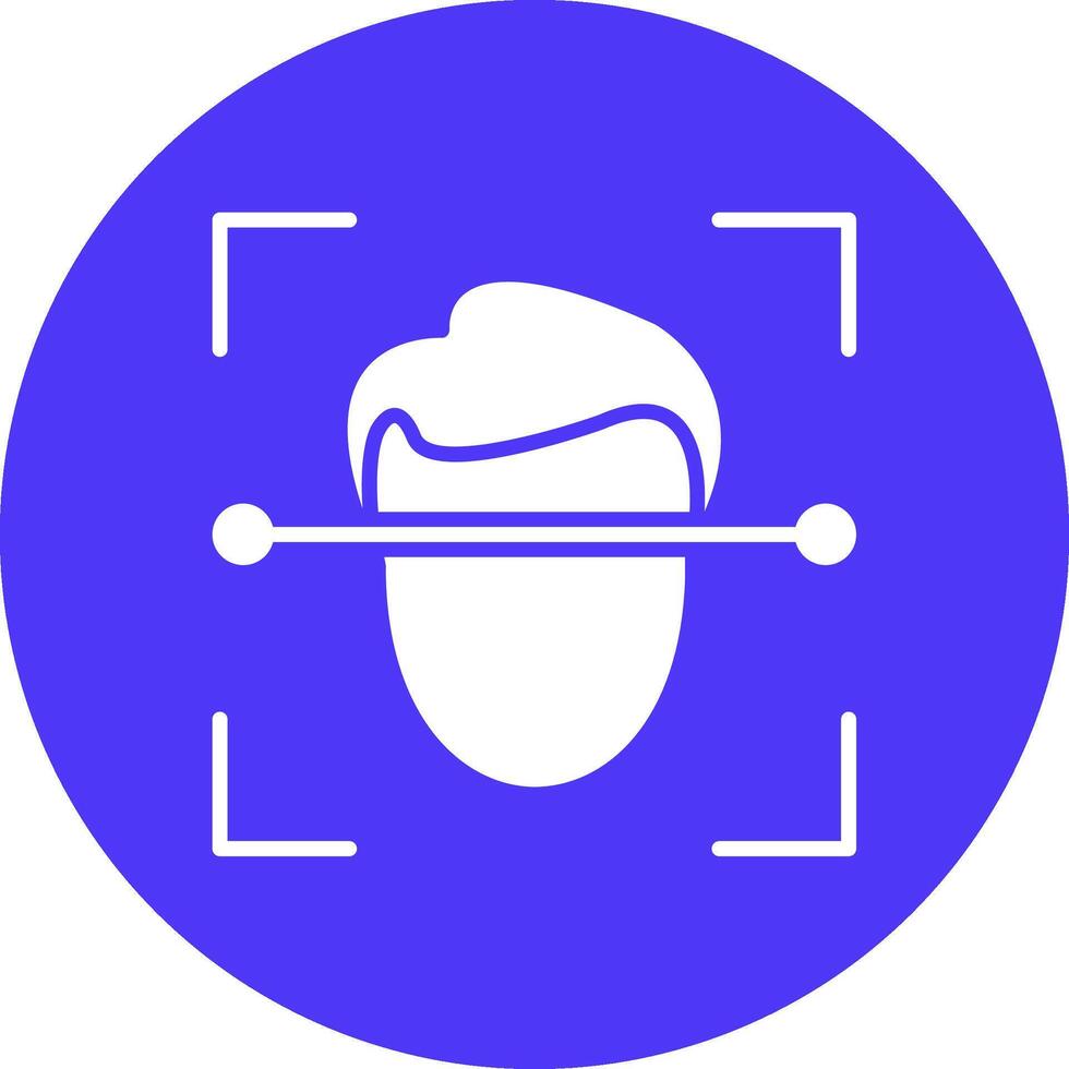 Face Scanner Tech Style Illustration vector