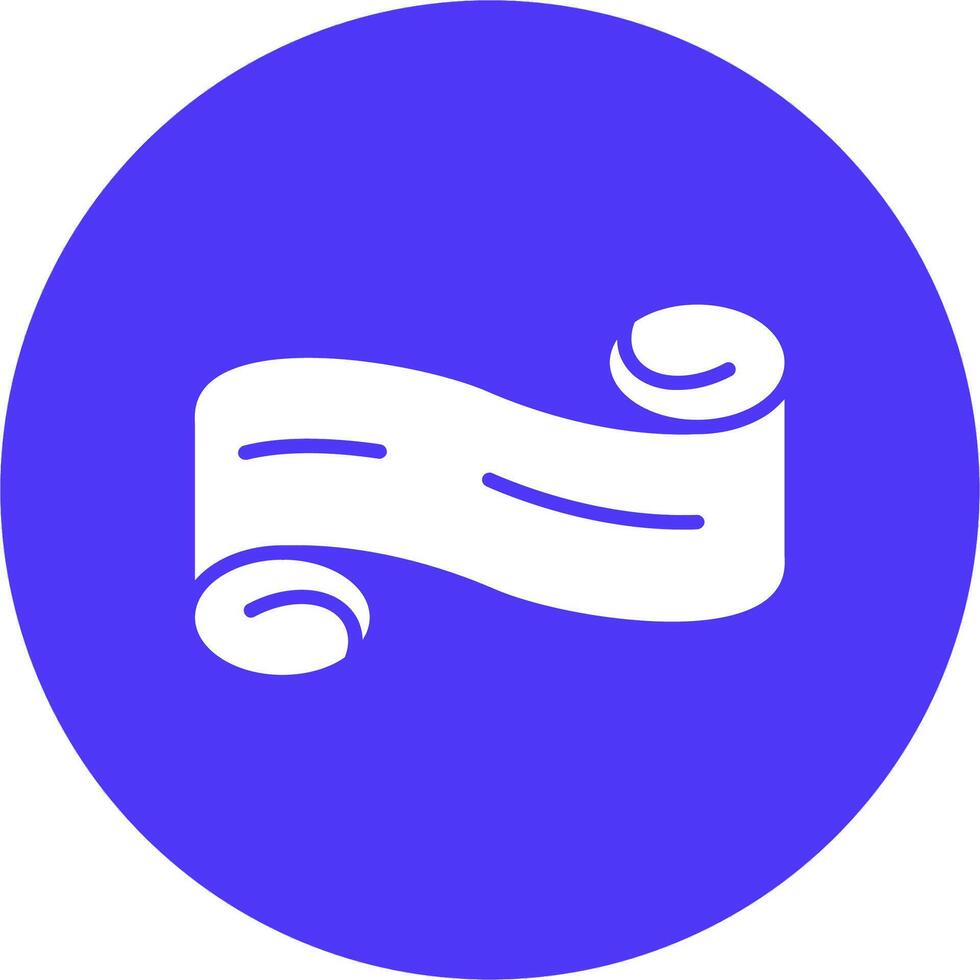 Folded Ribbon Web Interface Symbol vector