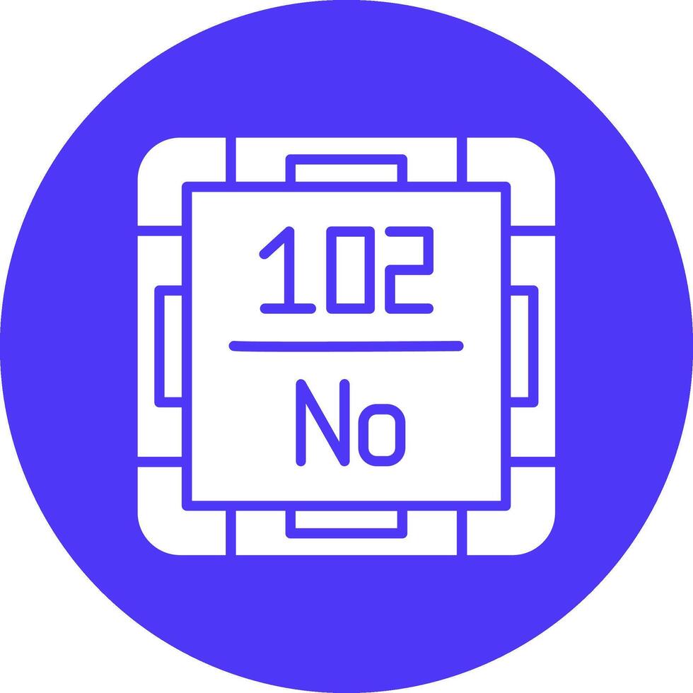 Nobelium Crisp Flat Art vector