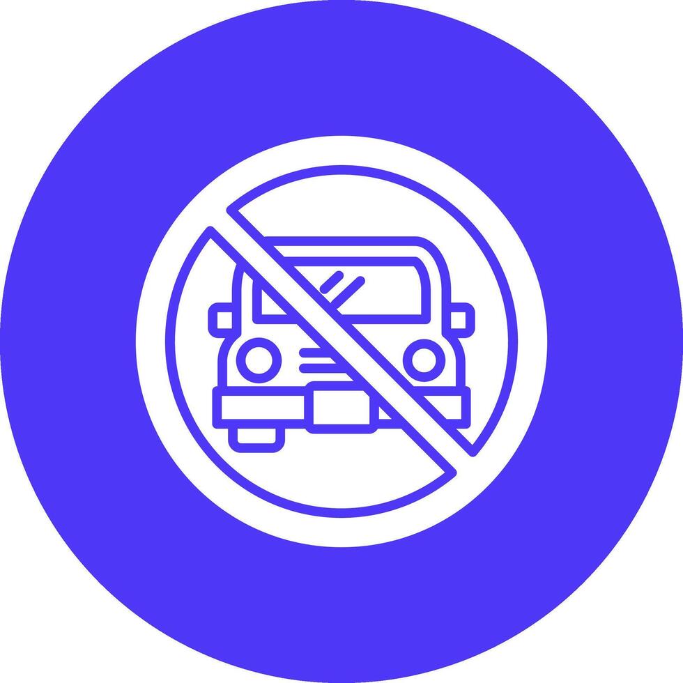 No Car Lined UI Illustration vector