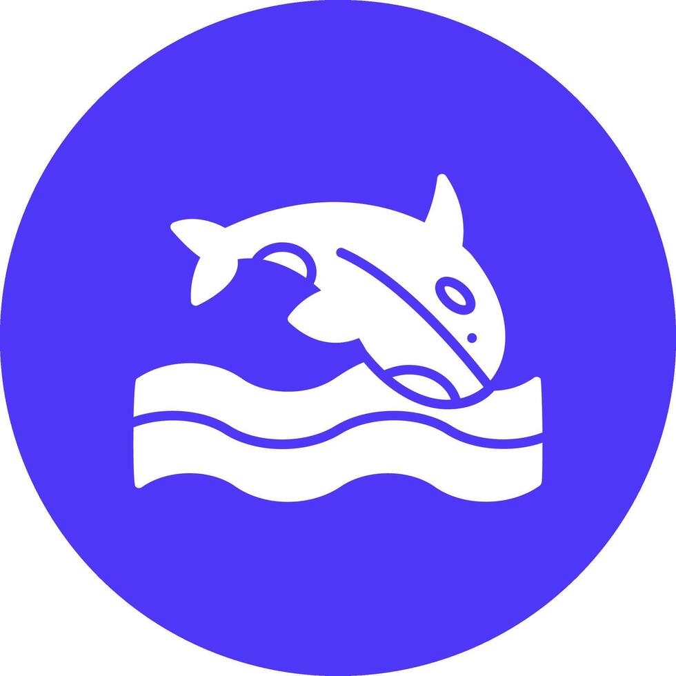 Orca Neon Graphic Style vector