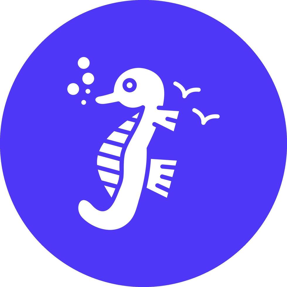 Seahorse Responsive Icon Badge vector