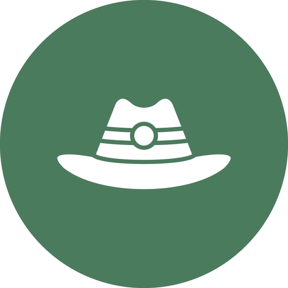 Cowboy Hat Modern App Icon vector