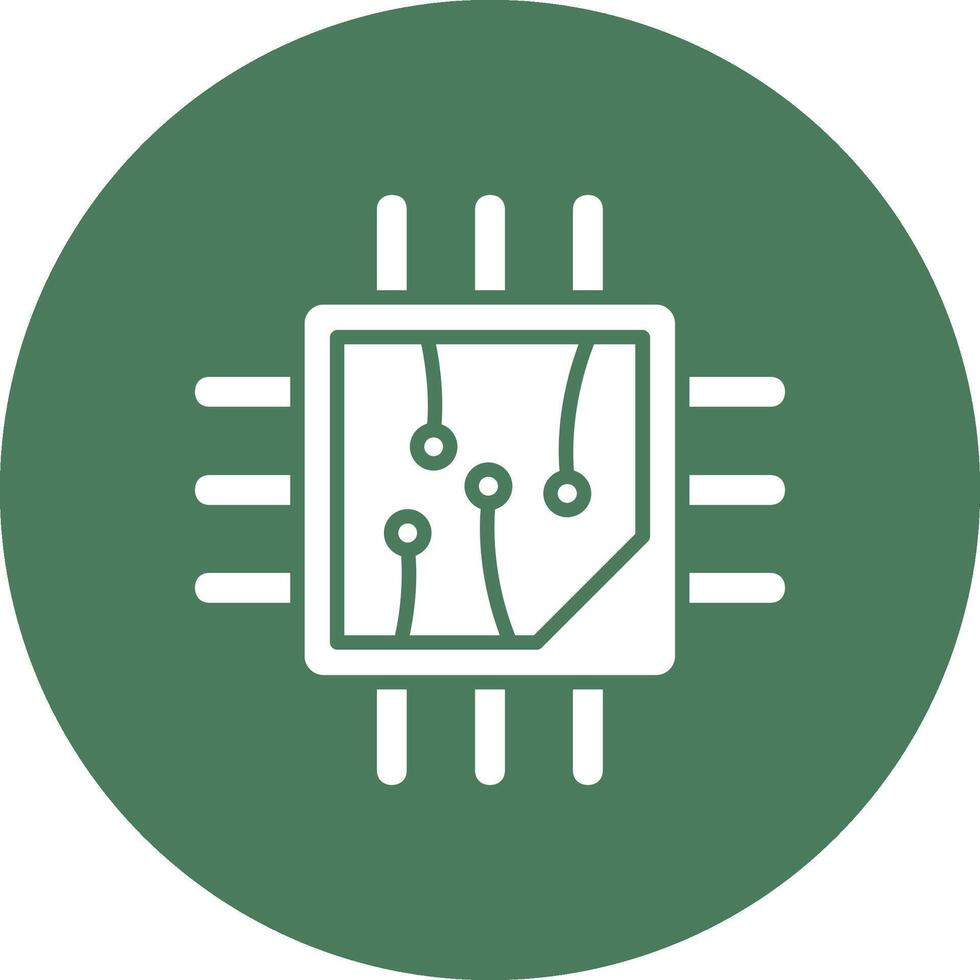 Cpu Tech Style Illustration vector