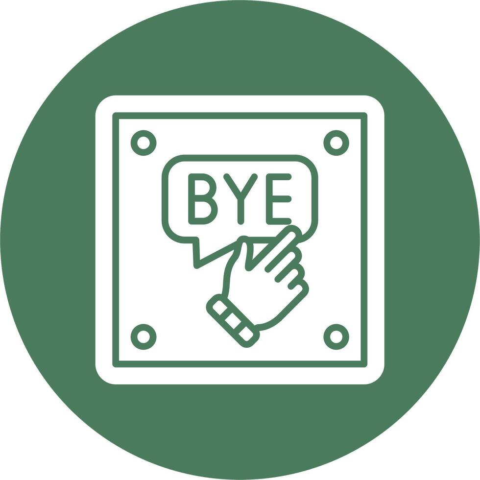 Bye Soft Shadow Design vector