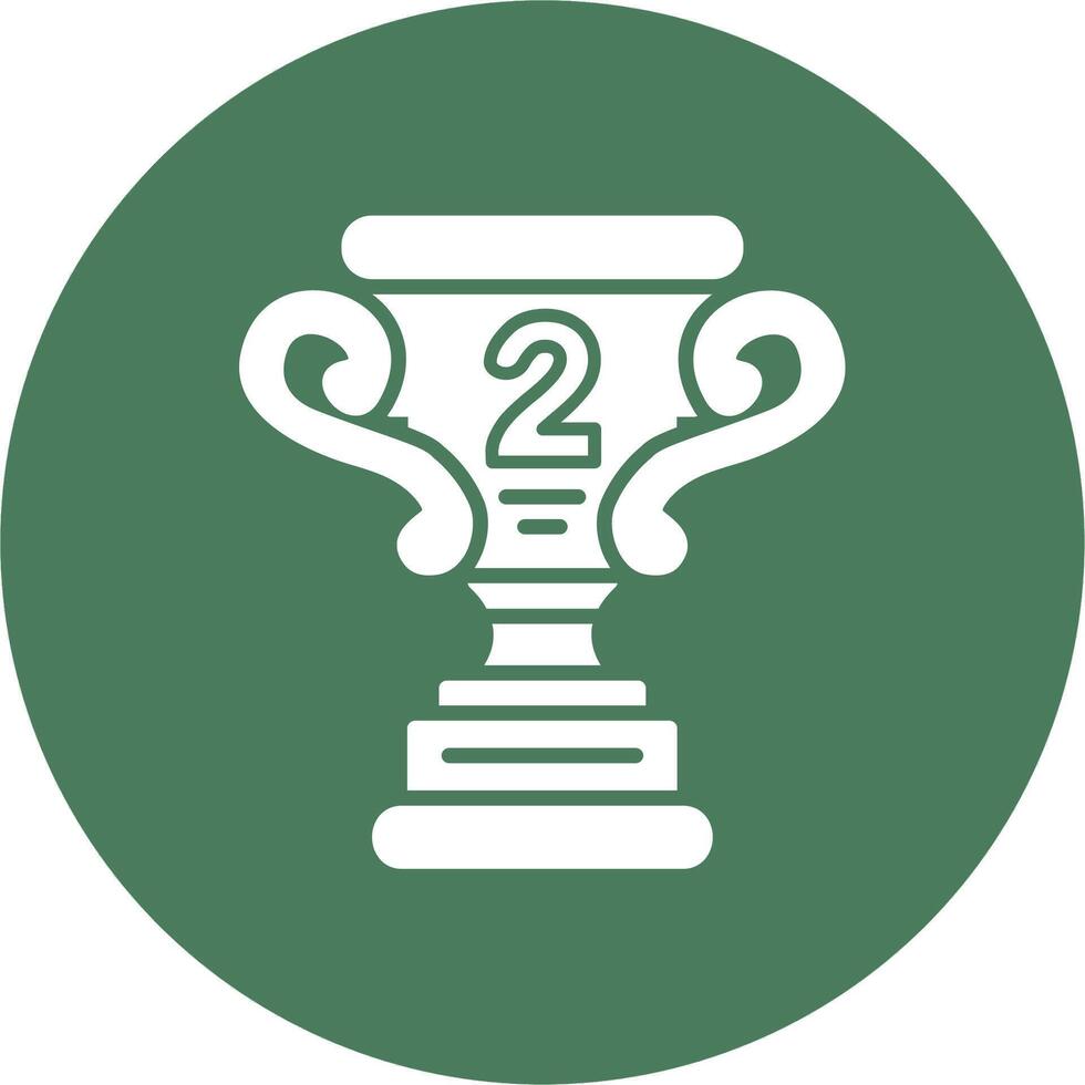 2nd Prize Thin Line Design vector