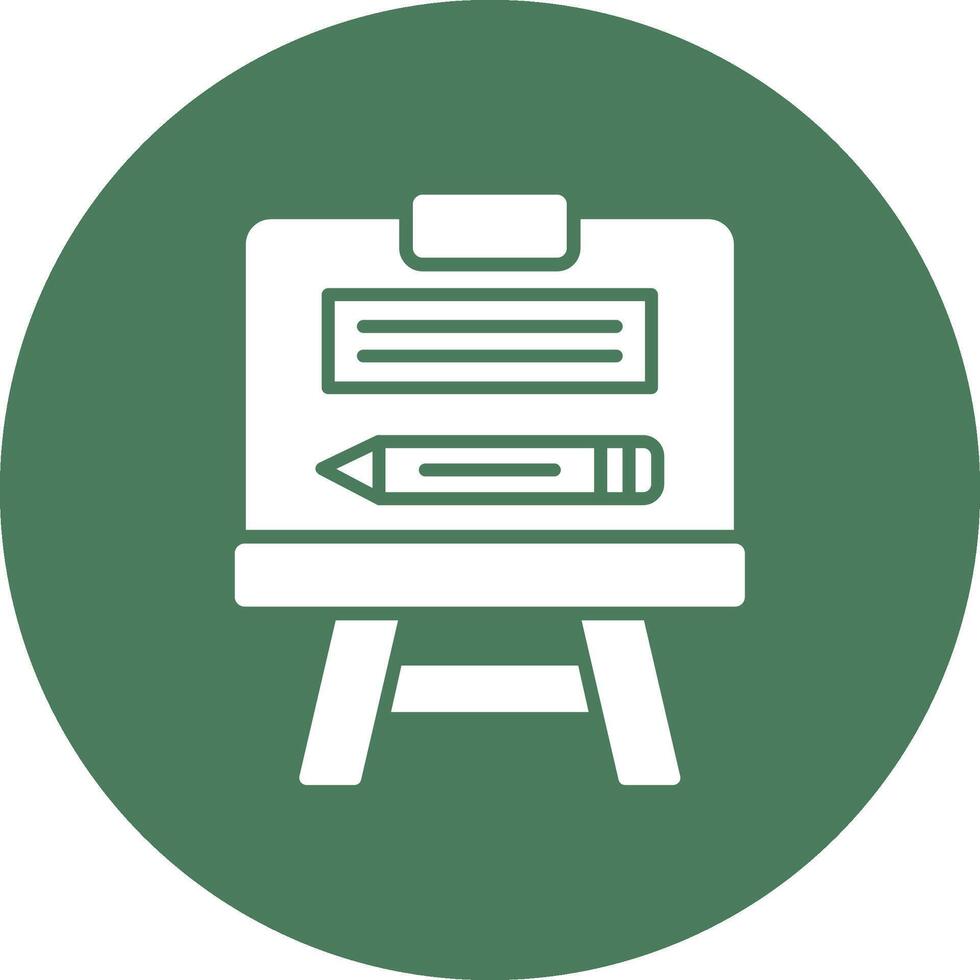 Easel Interactive Icon Badge vector