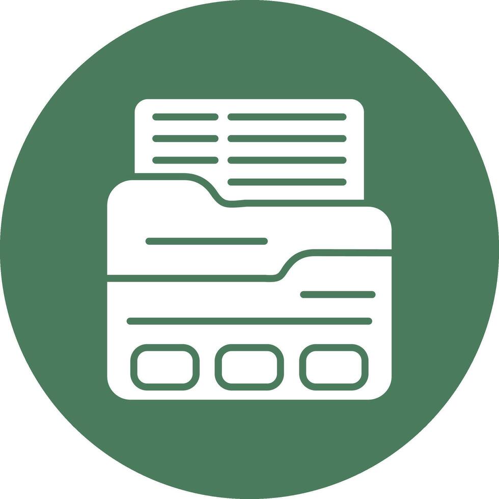 Folder Handcrafted Digital Icon vector
