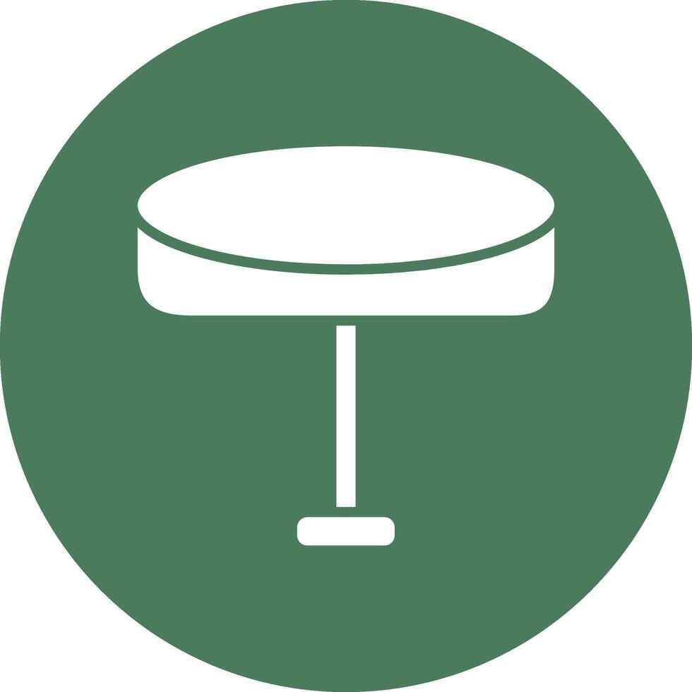Glass Table Sharp Edge Symbol vector