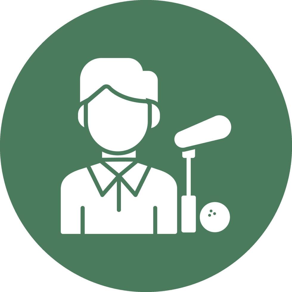 Golfer Frame Icon vector