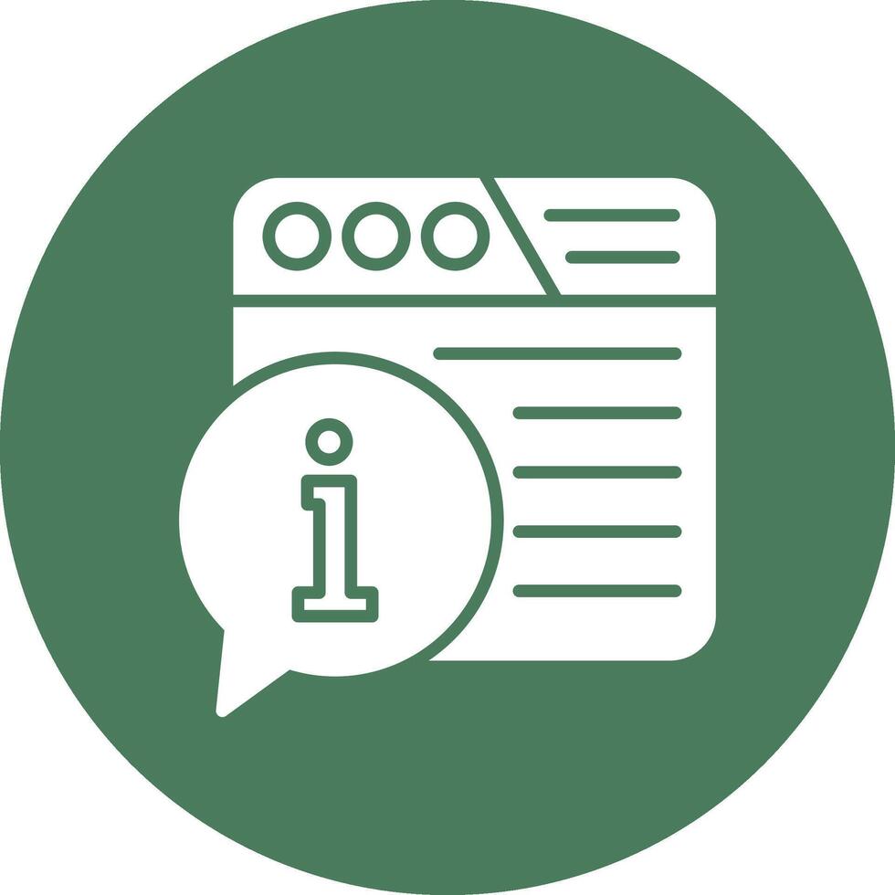 Information Line Style Symbol vector