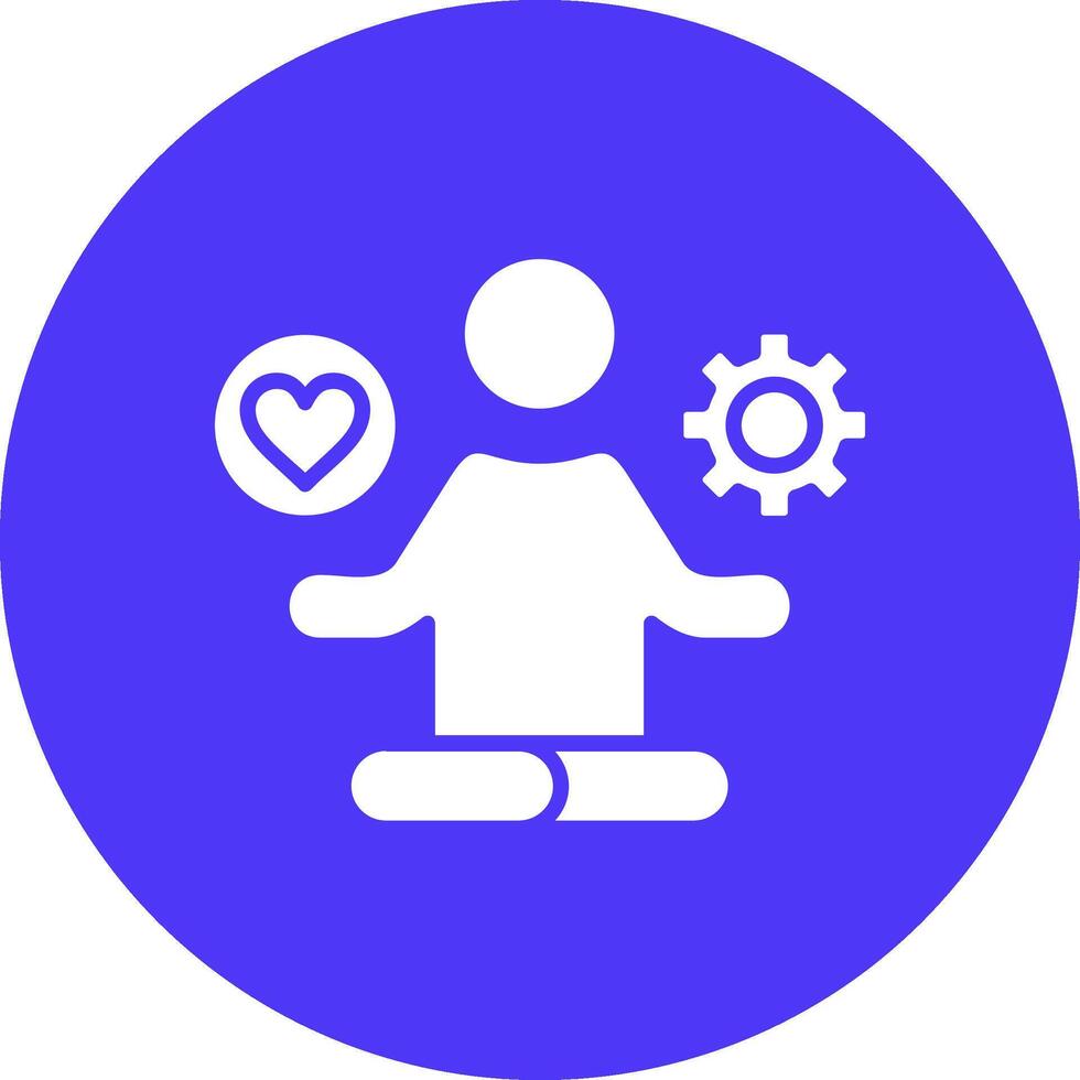 Stress Management Minimalist Graphic vector