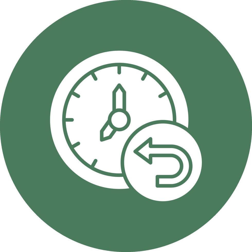 Return To The Past Smooth Gradient Icon vector