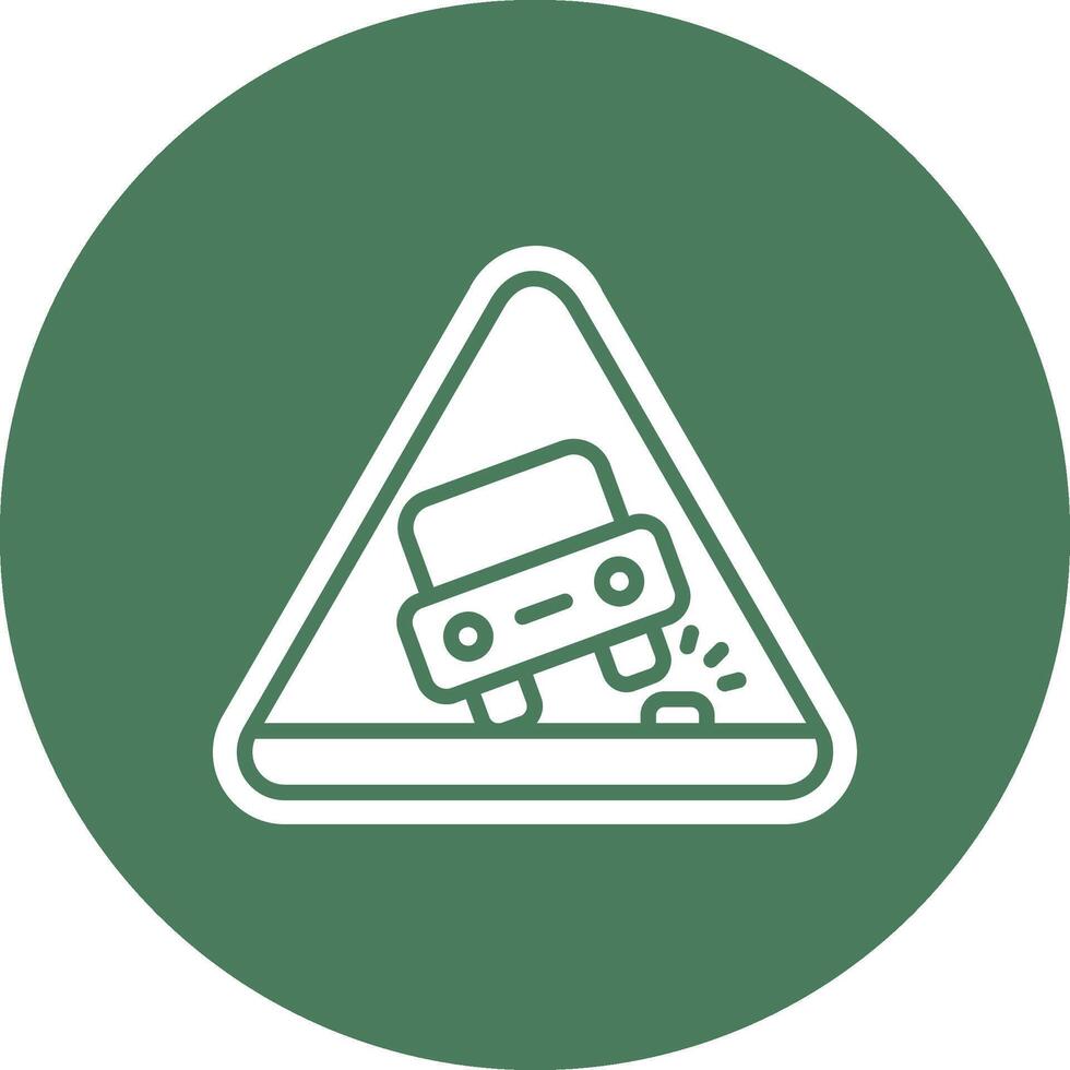 Road Sign App Style Badge vector