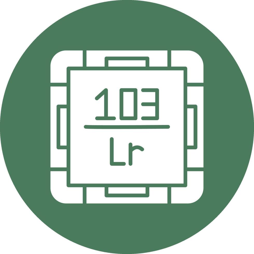 Lawrencium Creative Interface Art vector