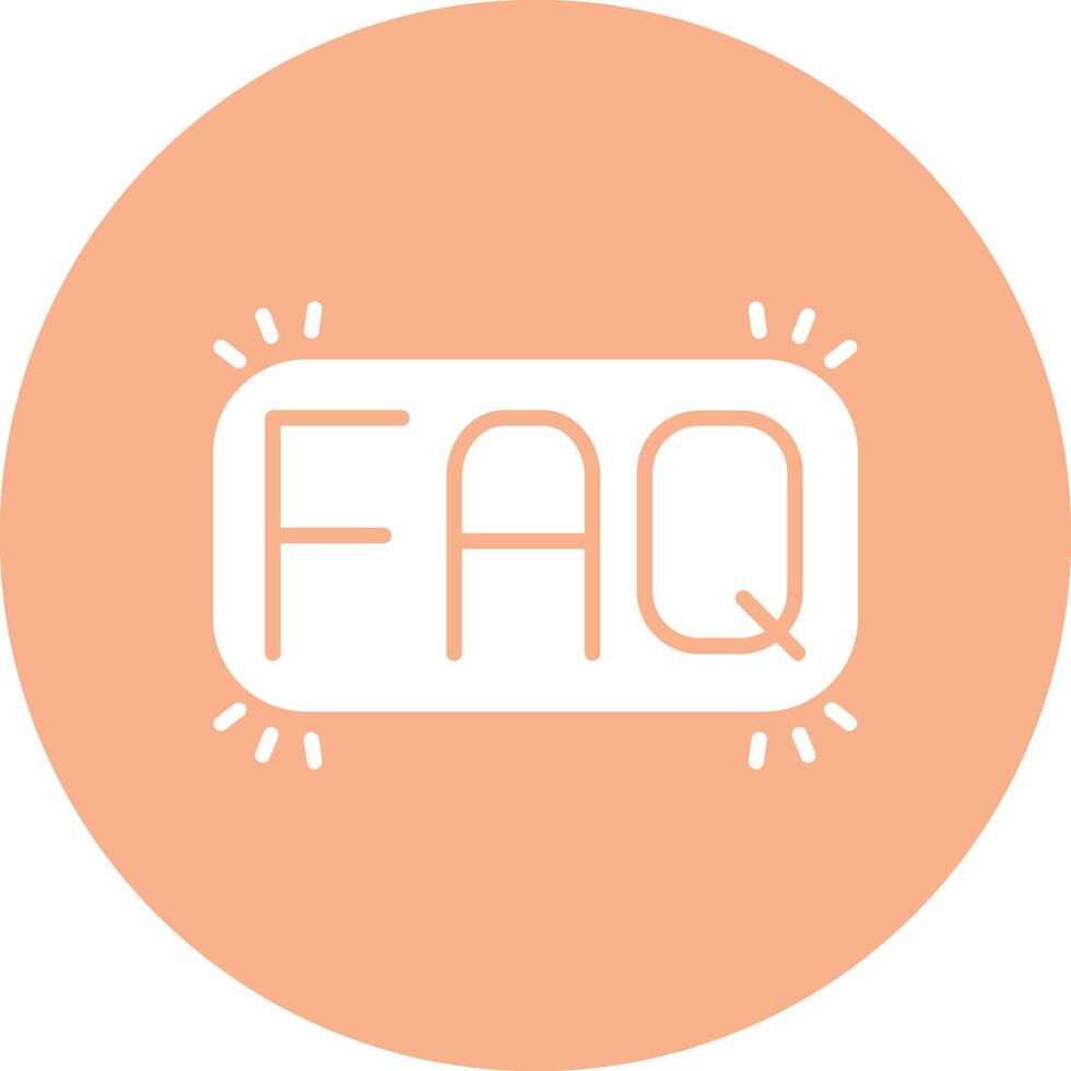 Faq Line Style Symbol vector