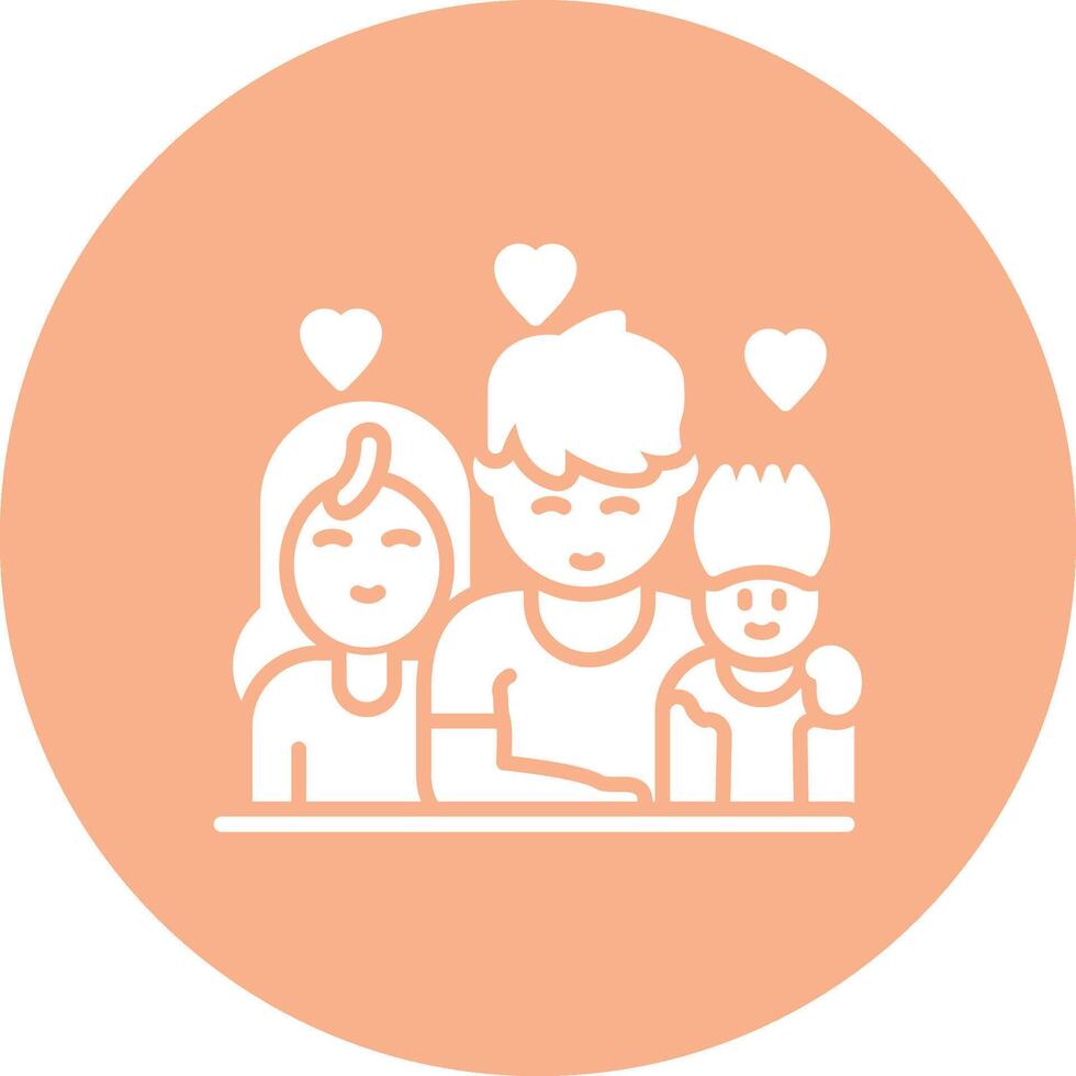 Family Interactive Icon Badge vector