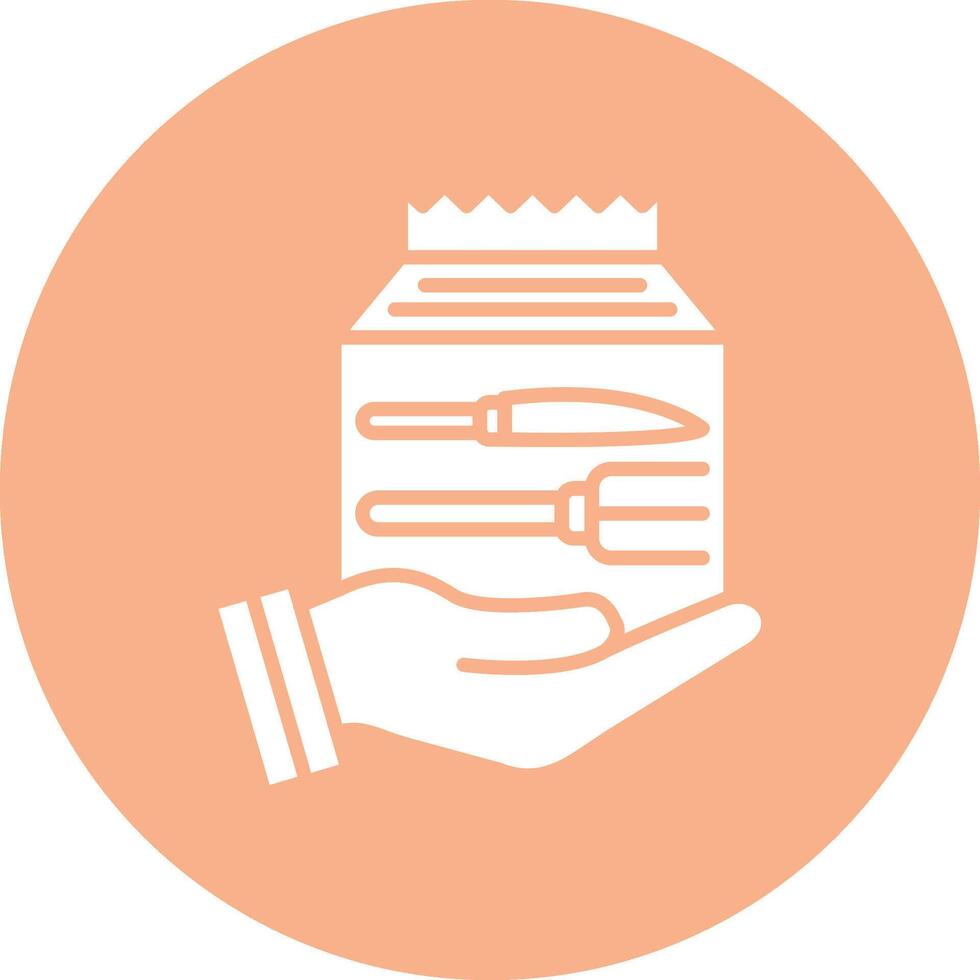 Food Delivery Neatly Crafted vector