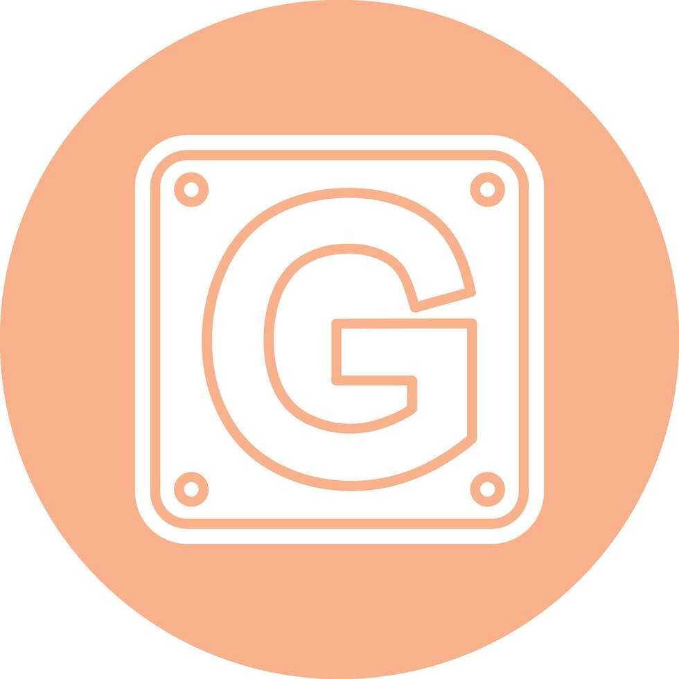 Letter G Soft Color Illustration vector