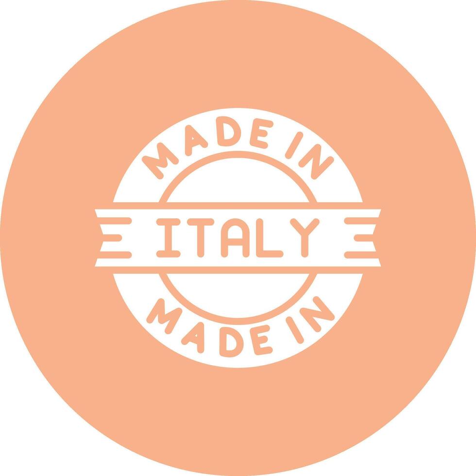 Made In Italy Modern Tech Icon vector