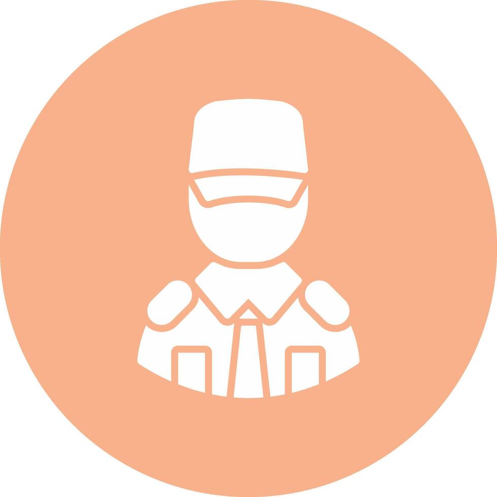 Security Man Bright Flat Element vector