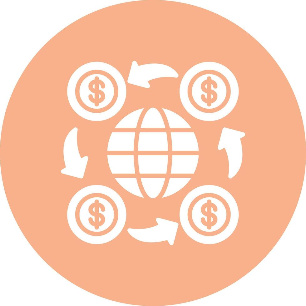 World Financial Wireframe Illustration vector