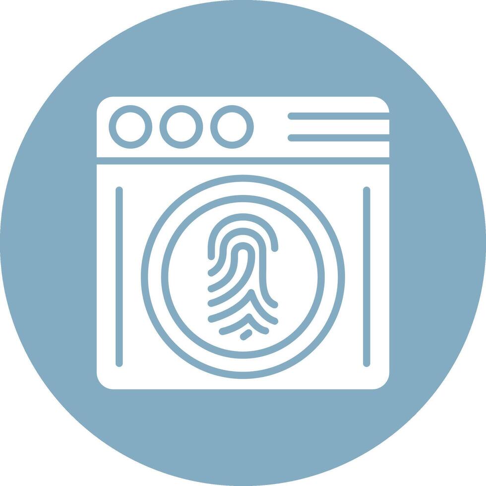 Biometrics Vibrant UI Element vector