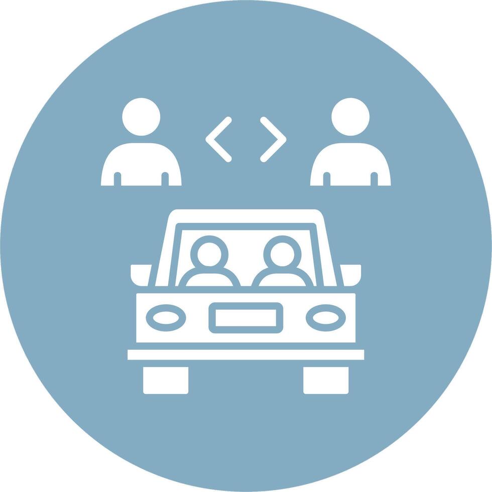 Car Sharing Color Block Design vector
