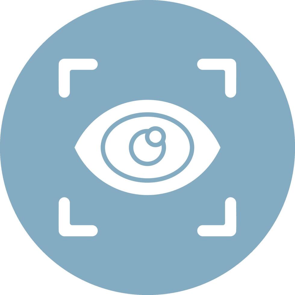 Eye Scanner Wireframe Illustration vector