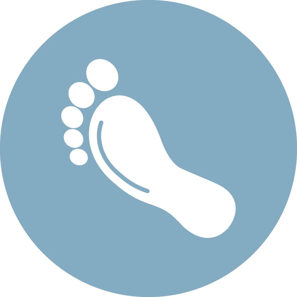 Footprint 3D Styled Symbol vector