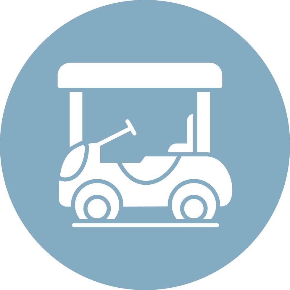 Golf Cart Cool Tone vector