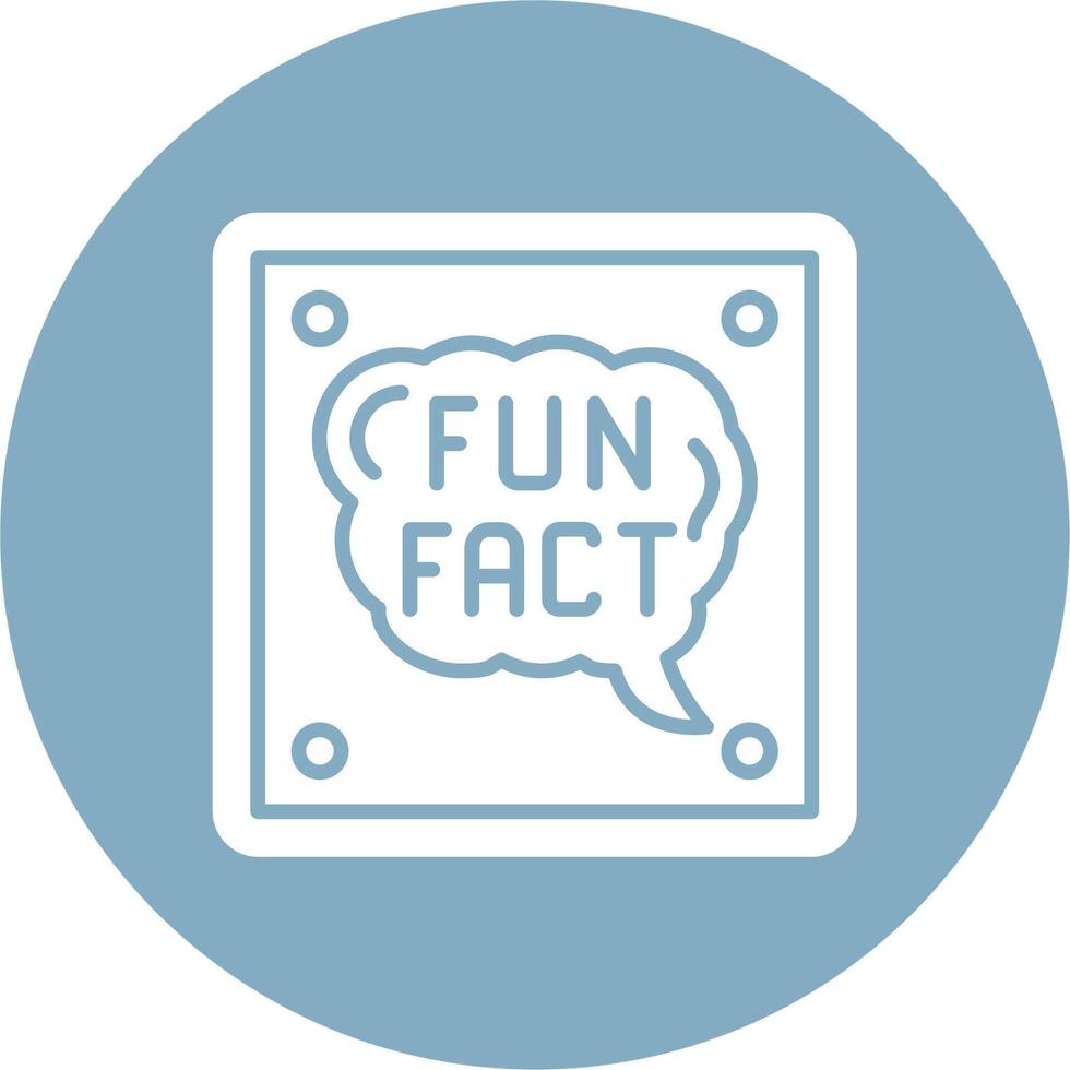 Fun Fact Neatly Crafted vector