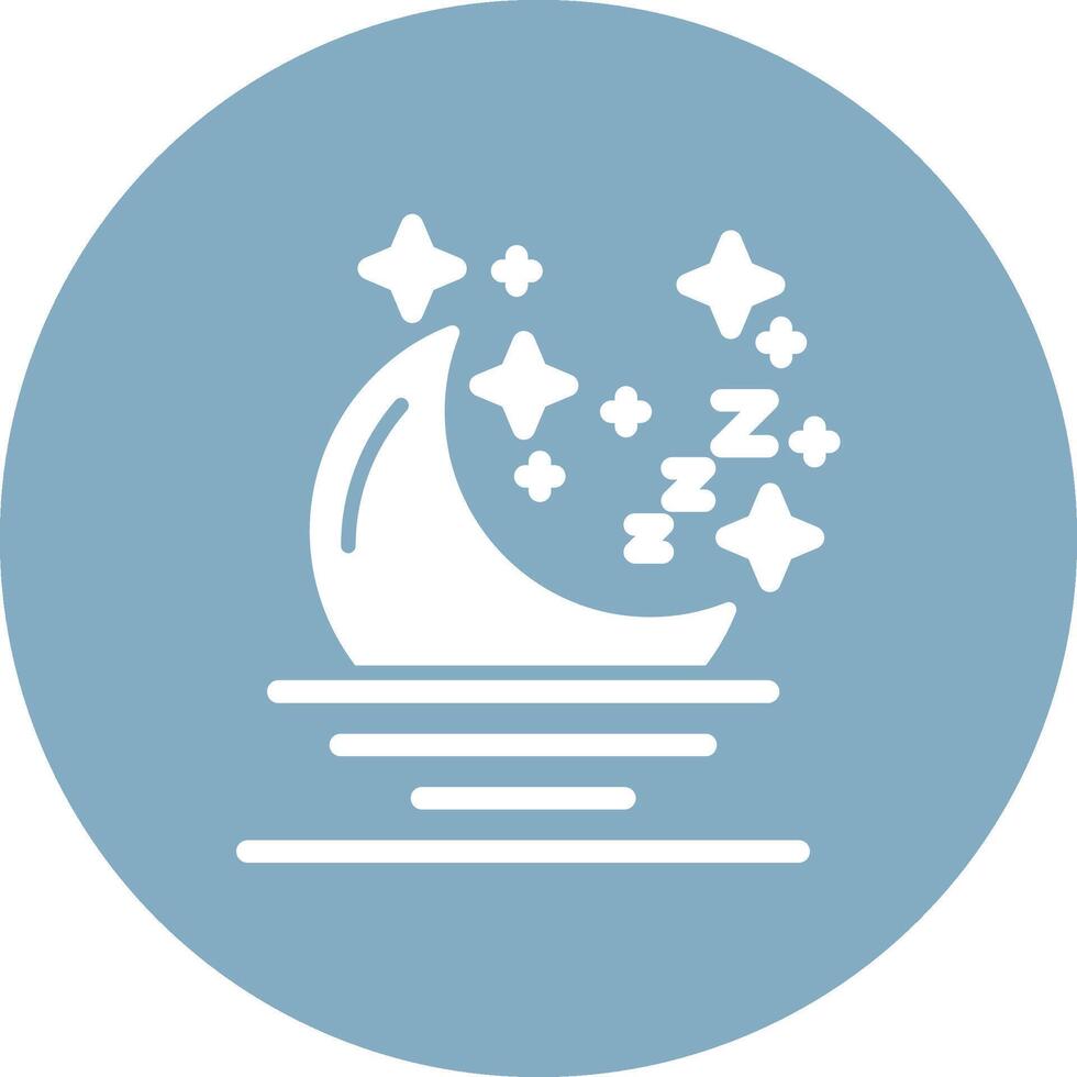 Moon Solid Fill Design vector