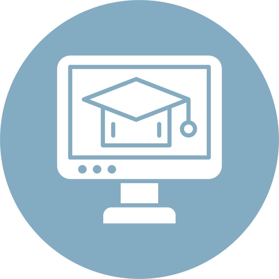 Online Course Sleek Graphic Mark vector