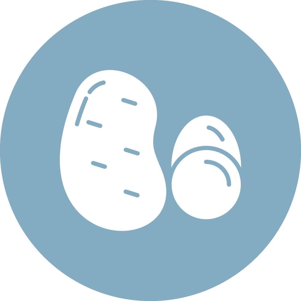 Potato 3D Styled Symbol vector