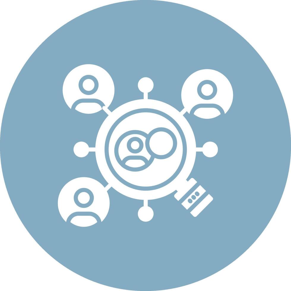 Recruitment Rounded Line Illustration vector