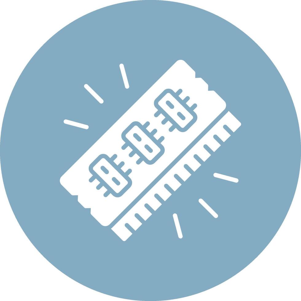 Random Access Memory Outlined App Visual vector