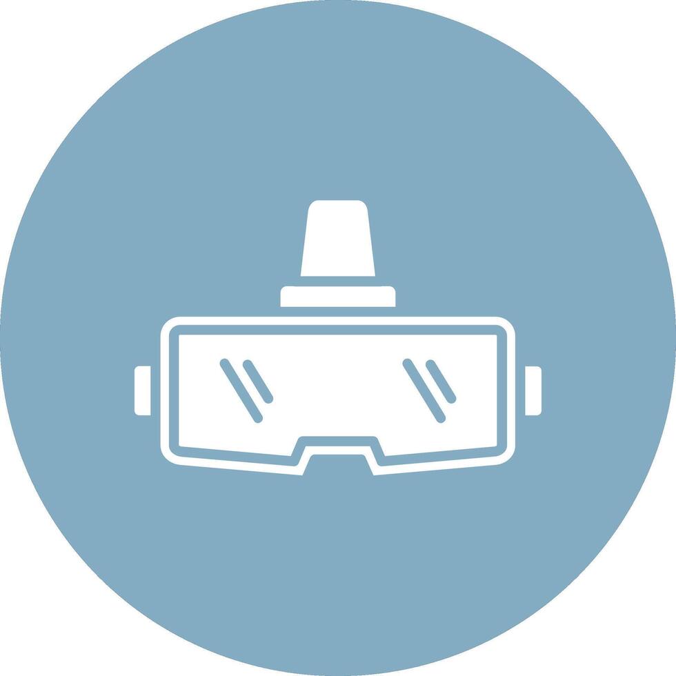 Virtual Reality Glasses Lined Visual Concept vector