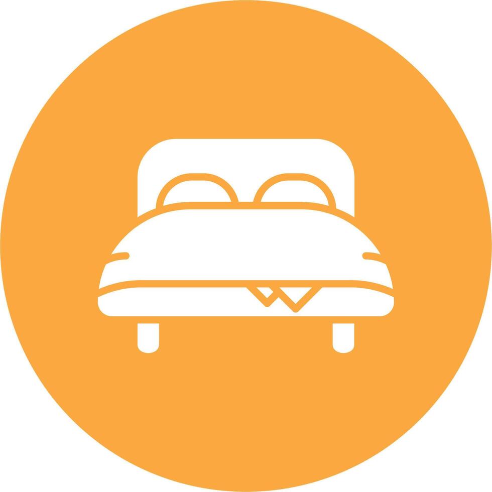 Bed Sleek Graphic Mark vector