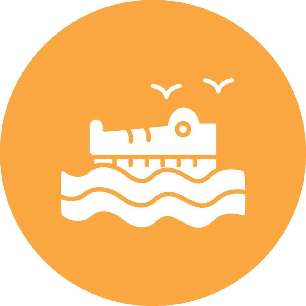Crocodile Abstract Web Element vector