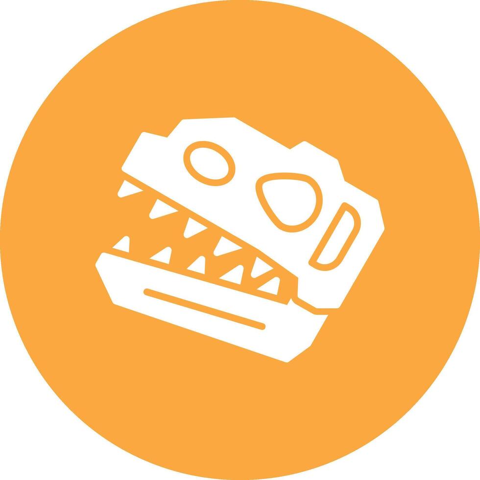 Dinosaur skull Soft Shadow Design vector