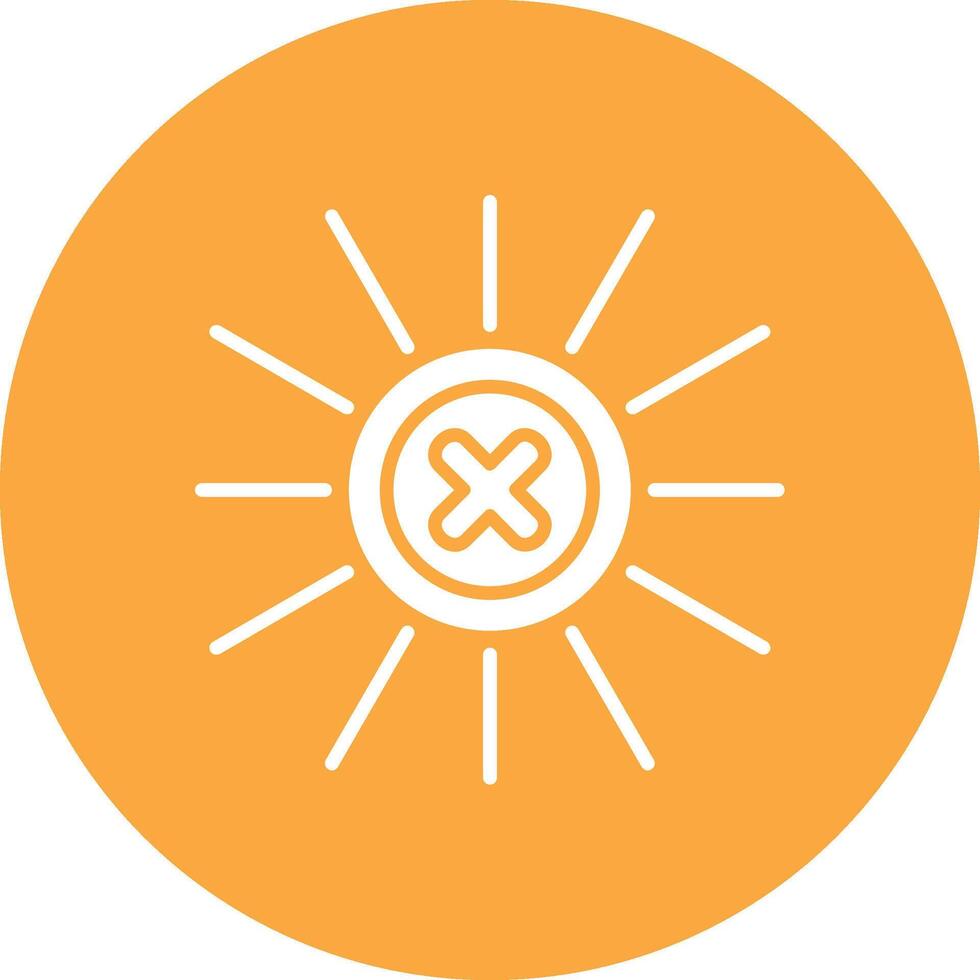 Rejected Line Style Symbol vector