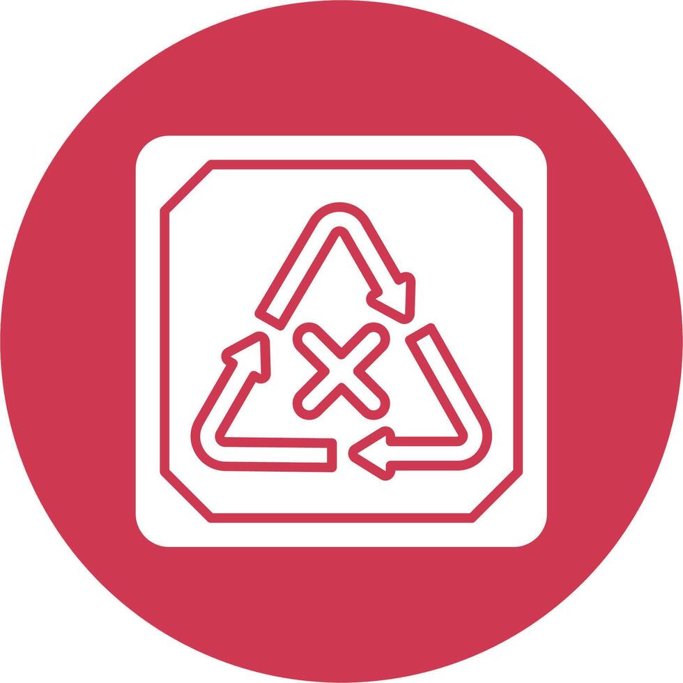 Do Not Recycle Color Block Design vector
