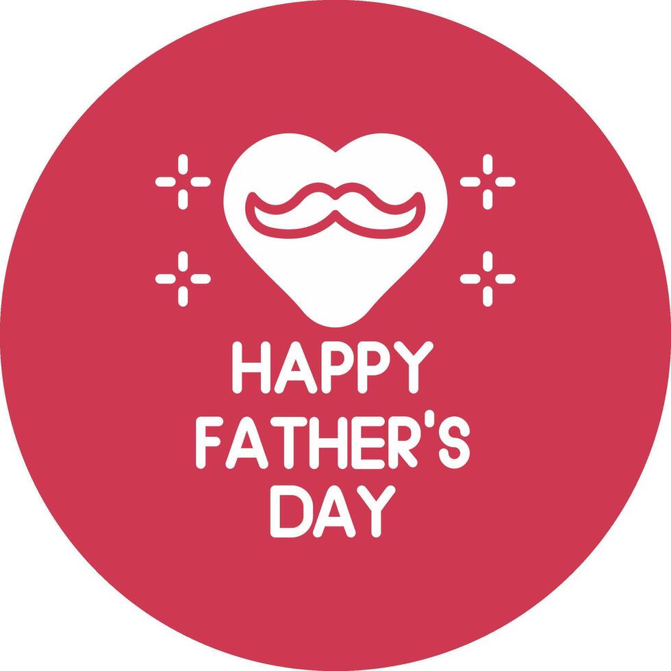 Fathers Day 3D Styled Symbol vector