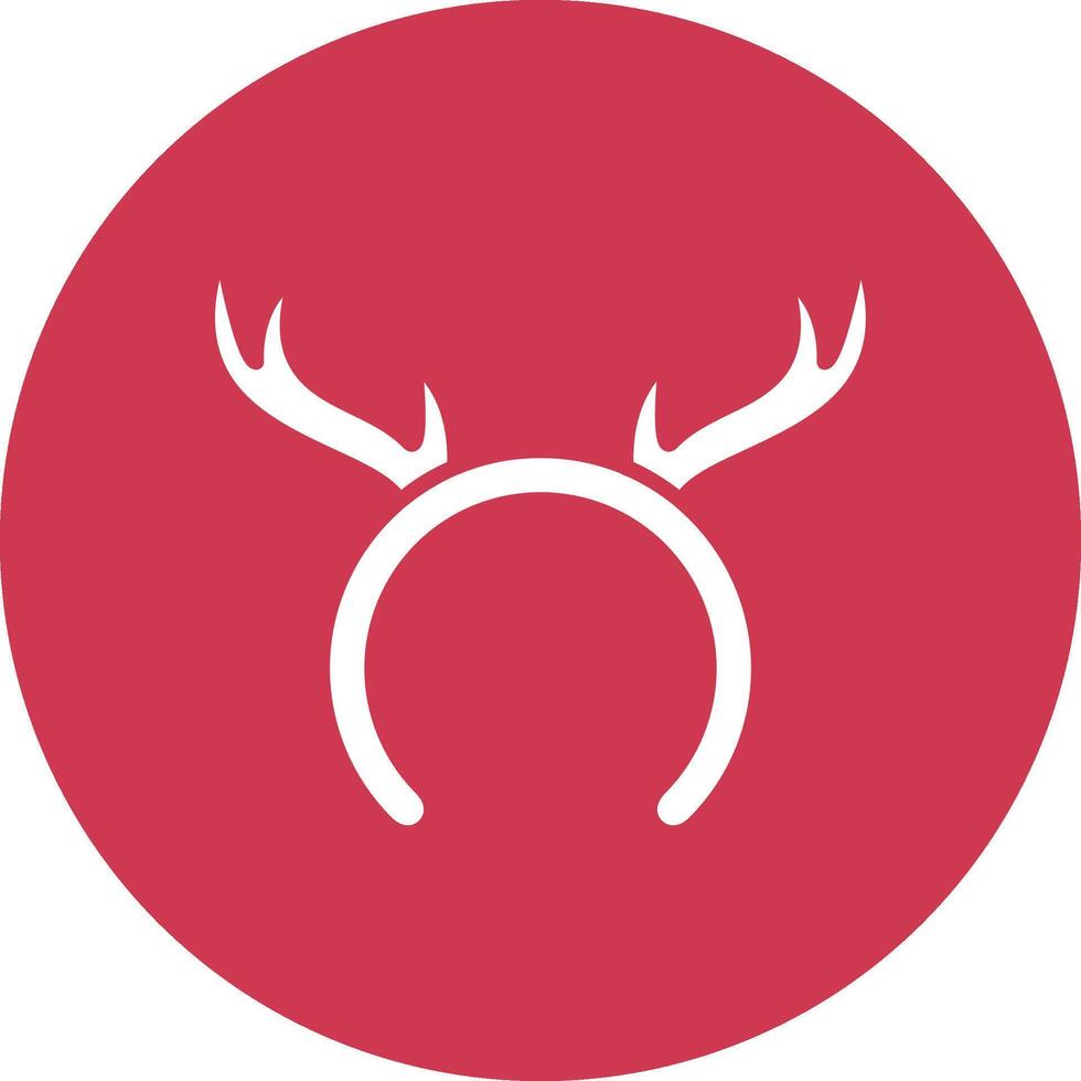 Reindeer Antlers Interactive Display Symbol vector