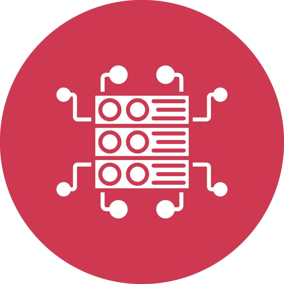 Technology Integration Subtle Shadow Icon vector